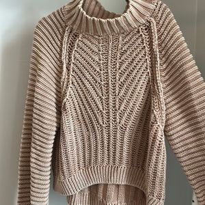 Free People Sweetheart Knit Turtleneck Oversized